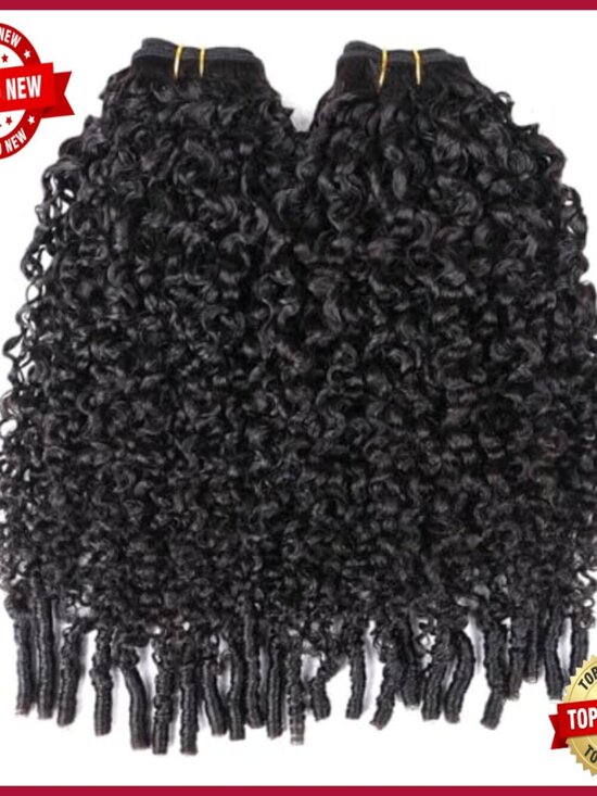 Clip In Human Hair Extensions 7pcs 120g Curly 3C4A 24 Inch Full Head main image 4